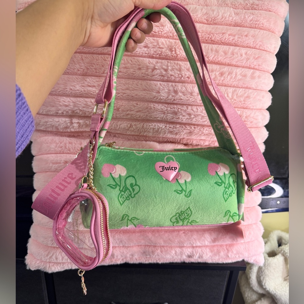 Juicy Couture Pink and Green crossbody Bag - Picture 3 of 16